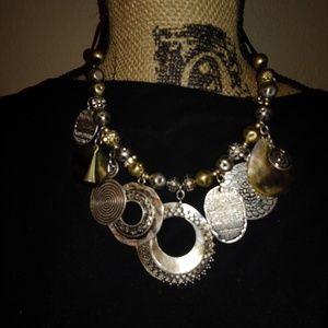 Chico's Silver Charm Necklace